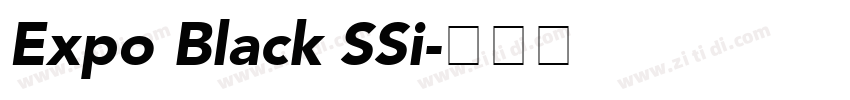 Expo Black SSi字体转换
